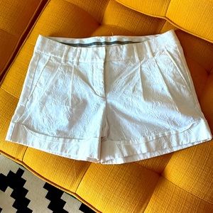 Express - Editor - White - Floral Shorts